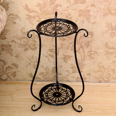 Metal Plant Stand Indoor Outdoor Flower Stand Patio Corner Balcony Garden Bonsai