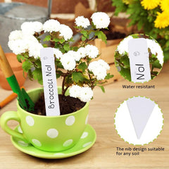 100pcs Plastic Plant Labels for Seedlings Garden Markers