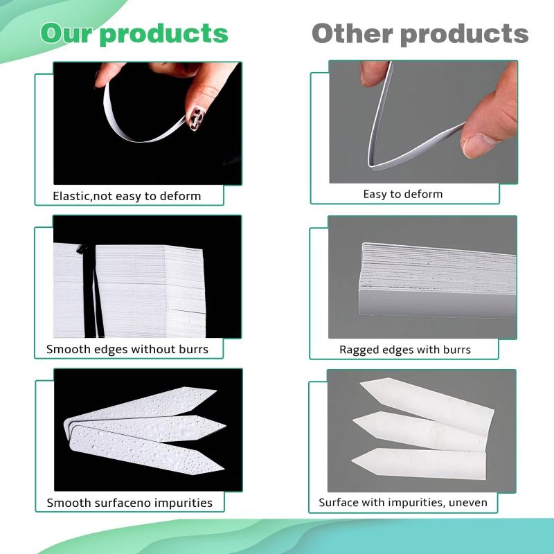 100pcs Plastic Plant Labels for Seedlings Garden Markers