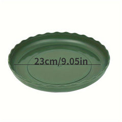 5pcs Plastic Planter Drain Trays for Patio Lawn & Garden