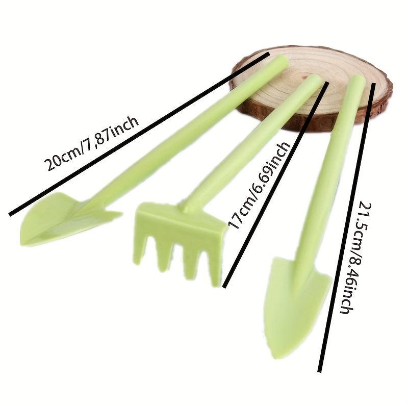 3 Piece Succulent Plant Set Mini Shovels for Potted Hoes & Garden Tools