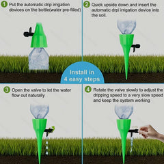 5pcs Plant Automatic Watering Device for Household Plants and Flowers