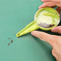 1pc Green Planter Hole Puncher Gardening Tool Set 5 Speed Adjustable Plastic