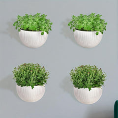 Rattan Hanging Flower Pots for Balcony, No Hole