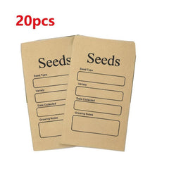 20pcs Seed Envelopes Resealable Self Sealing Paper Seed Envelopes