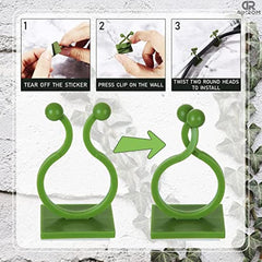 30 Pack Plant Climbing Wall Adhesive Fasteners Garden Vine Clips Hooks