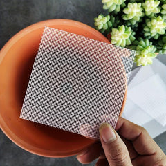 50/100pcs Flower Pot Hole Mesh Pad Bonsai Pot Bottom Grid Mat Mesh Plant Pot Dra