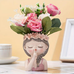 Creative Resin Face Planter Pot Succulent Planters
