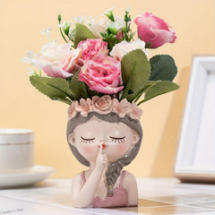 Creative Resin Face Planter Pot Succulent Planters