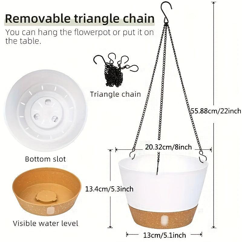 Hanging Orchid Flower Pot Green Carrot Ivy Household Hanging Pot