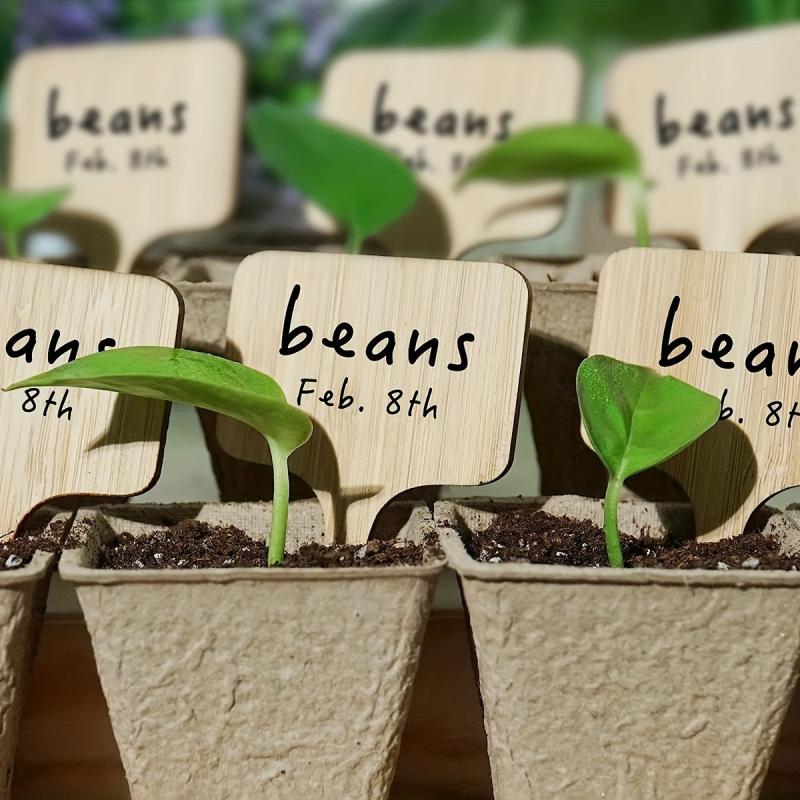 10pcs Bamboo Plant Labels Garden Plant Markers Outdoor Plant Markers