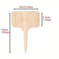 10pcs Bamboo Plant Labels Garden Plant Markers Outdoor Plant Markers