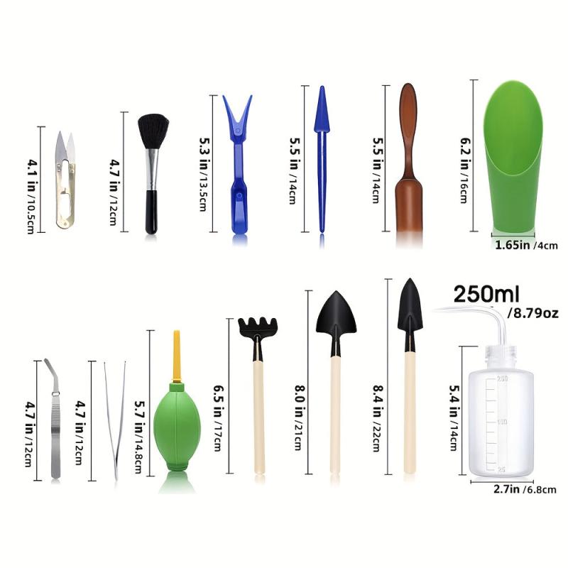 13pcs Succulent Tools Mini Garden Tool Set Transplanting Tools Set
