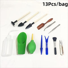 13pcs Succulent Tools Mini Garden Tool Set Transplanting Tools Set