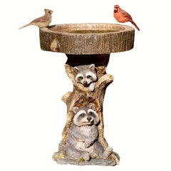 Adorable Raccoon Bird Feeder for Outdoor Decor