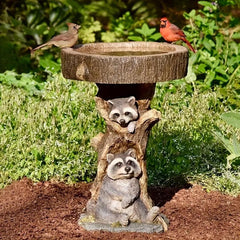 Adorable Raccoon Bird Feeder for Outdoor Decor