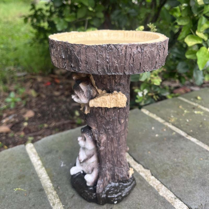 Adorable Raccoon Bird Feeder for Outdoor Decor