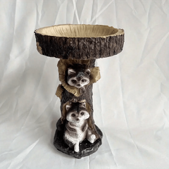 Adorable Raccoon Bird Feeder for Outdoor Decor