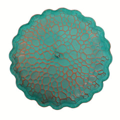 Outdoor Metal Lotus Leaf Bird Bathtub for Garden, Courtyard - Bird Water Feeder
