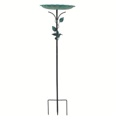 Outdoor Metal Lotus Leaf Bird Bathtub for Garden, Courtyard - Bird Water Feeder