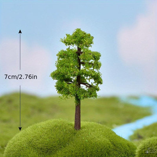 2pcs Mini Sakura Trees Plant Ornament Micro Landscape Craft