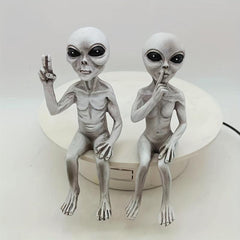 Alien Resin Ornament for Garden, Forest, Lawn