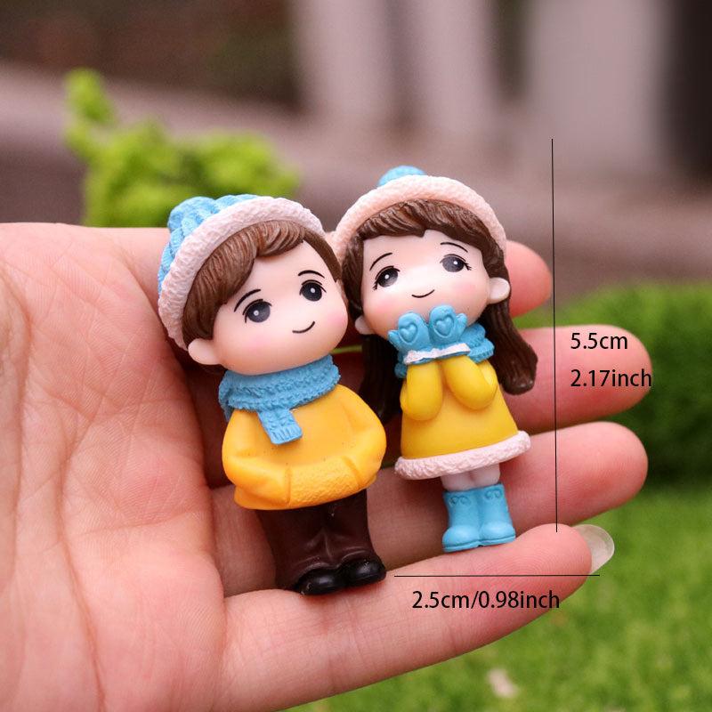 Mini Snowman & Couple Charms - Festive Holiday Decoration
