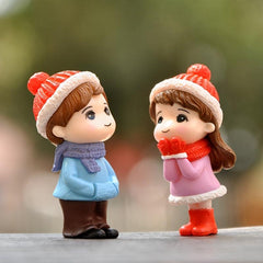 Mini Snowman & Couple Charms - Festive Holiday Decoration