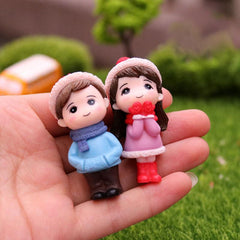 Mini Snowman & Couple Charms - Festive Holiday Decoration