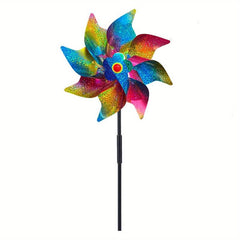 Bird Repeller Pinwheels Deterrent Windmill Spinner Reflective Garden Stake