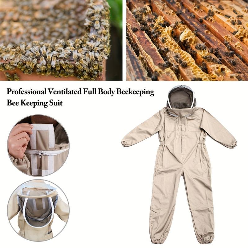 Beekeeping Suit Full Body Protection with Fencing Veil