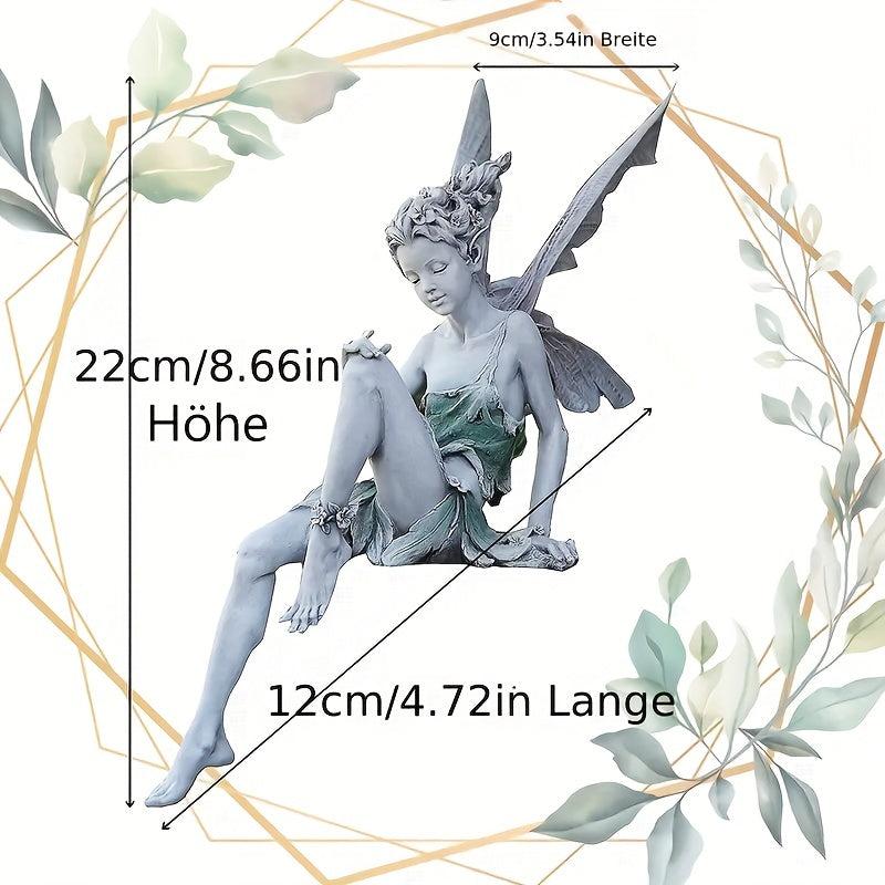 Retro Angle Fairy Statue for Garden Home or Office