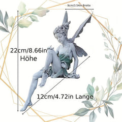 Retro Angle Fairy Statue for Garden Home or Office
