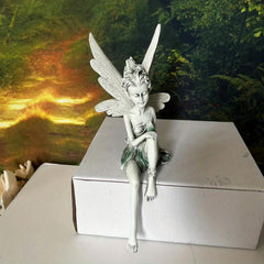Retro Angle Fairy Statue for Garden Home or Office