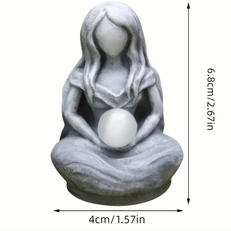 Moon Goddess Statue - Beautiful Fairy Ornament for Home Office Garden