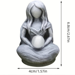 Moon Goddess Statue - Beautiful Fairy Ornament for Home Office Garden
