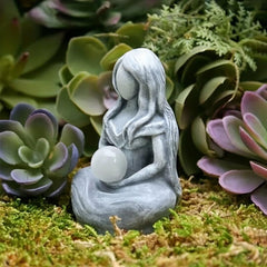 Moon Goddess Statue - Beautiful Fairy Ornament for Home Office Garden
