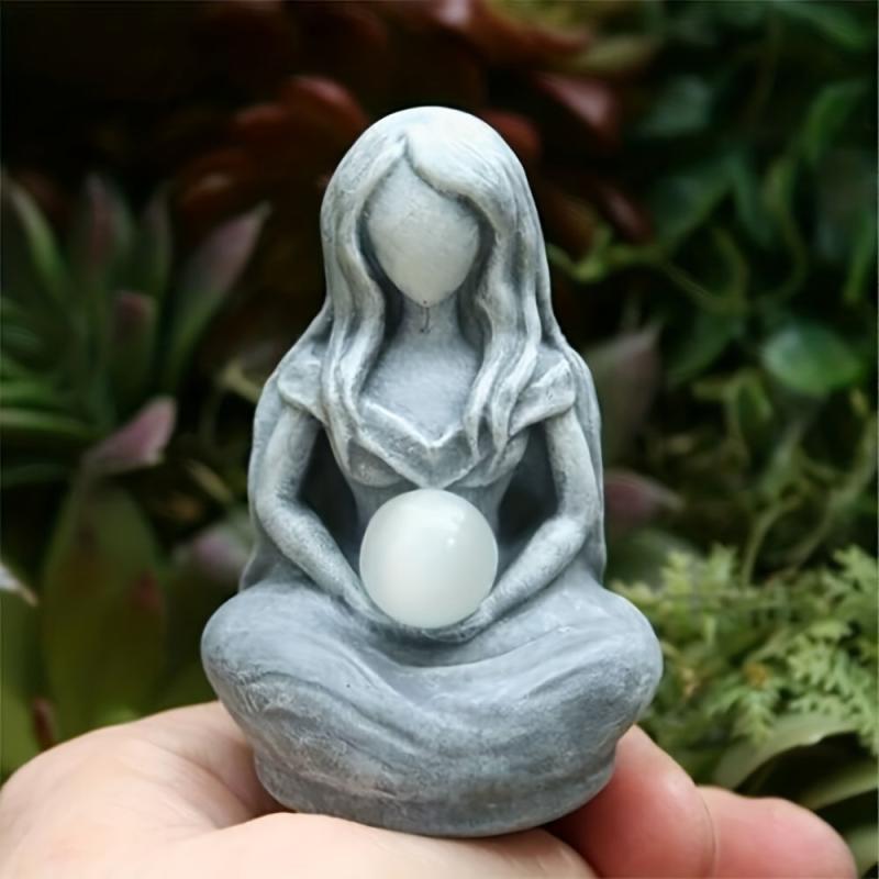 Moon Goddess Statue - Beautiful Fairy Ornament for Home Office Garden