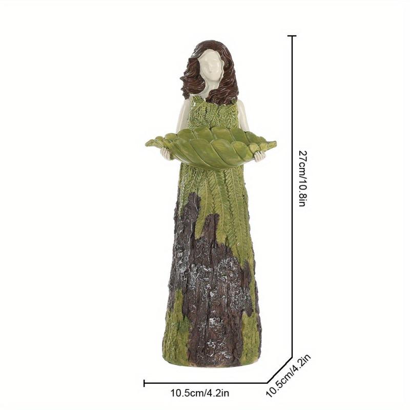 Fairy Figurine Bird Feeder for Outdoor Decor