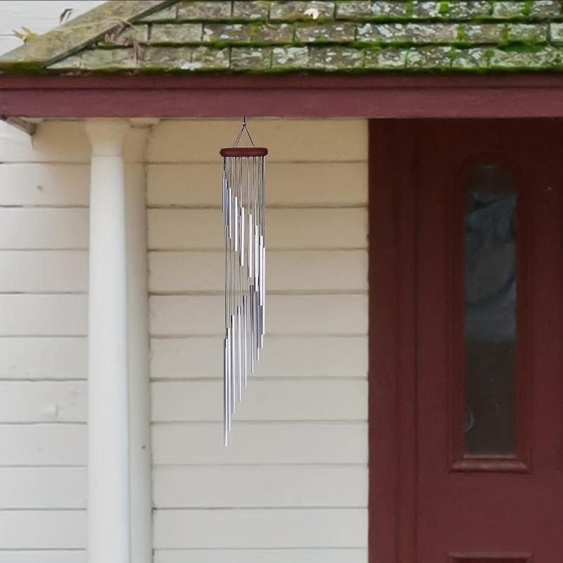 Wind Chimes With 12 Aluminum Alloy Tubes & Hook Suncatchers