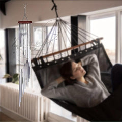 Wind Chimes With 12 Aluminum Alloy Tubes & Hook Suncatchers