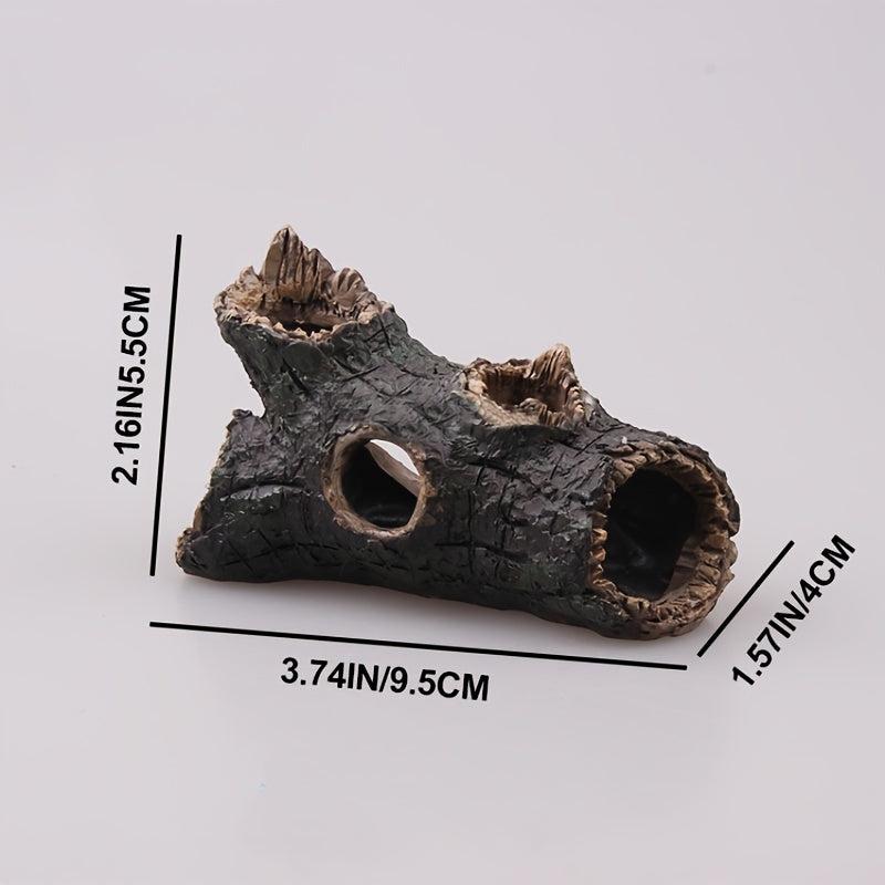 Artificial Tree Stump Resin Statue Mini Garden Figurine Stump Ornament