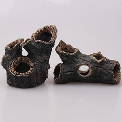 Artificial Tree Stump Resin Statue Mini Garden Figurine Stump Ornament