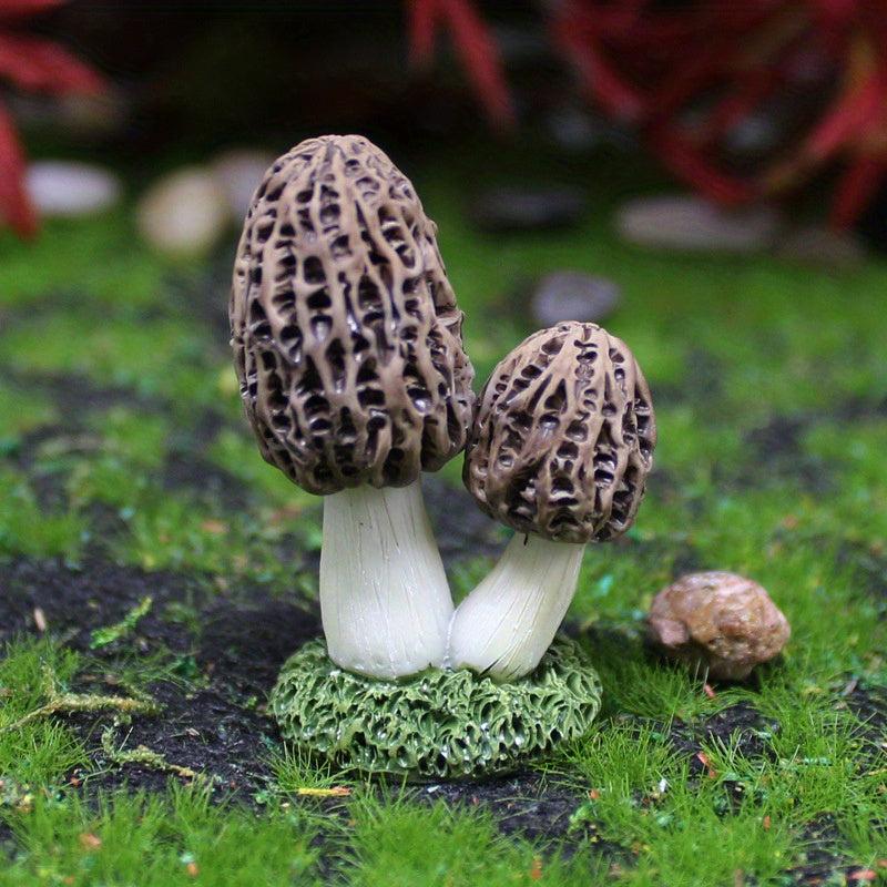 Mushroom Resin Statue Micro Landscape Succulent Bonsai DIY Accessorie