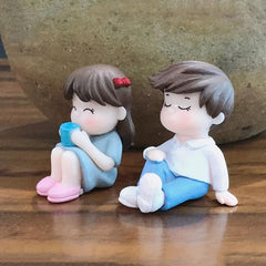 Micro Landscape Couple DIY Resin Crafts for Patio Lawn & Yard