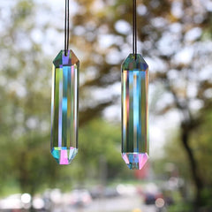 2pcs 5 Suncatcher Prism Pendant AB Crystal Rainbow Maker Hanging