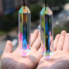 2pcs 5 Suncatcher Prism Pendant AB Crystal Rainbow Maker Hanging
