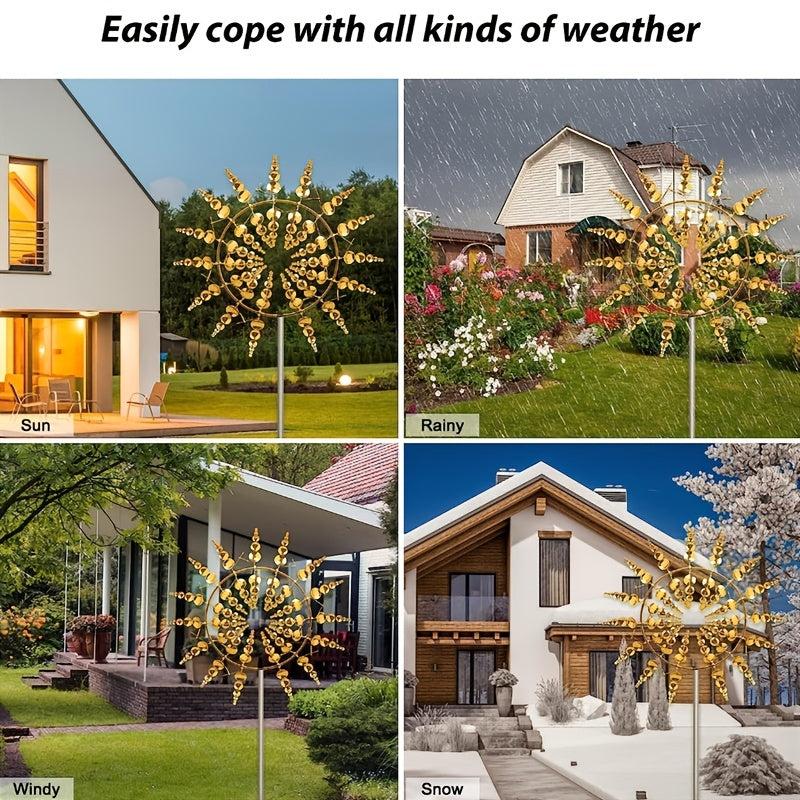 Metal Wind Spinner Outdoor Decor Yard Patio Lawn Garden Fall Decor