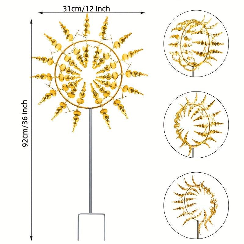 Metal Wind Spinner Outdoor Decor Yard Patio Lawn Garden Fall Decor