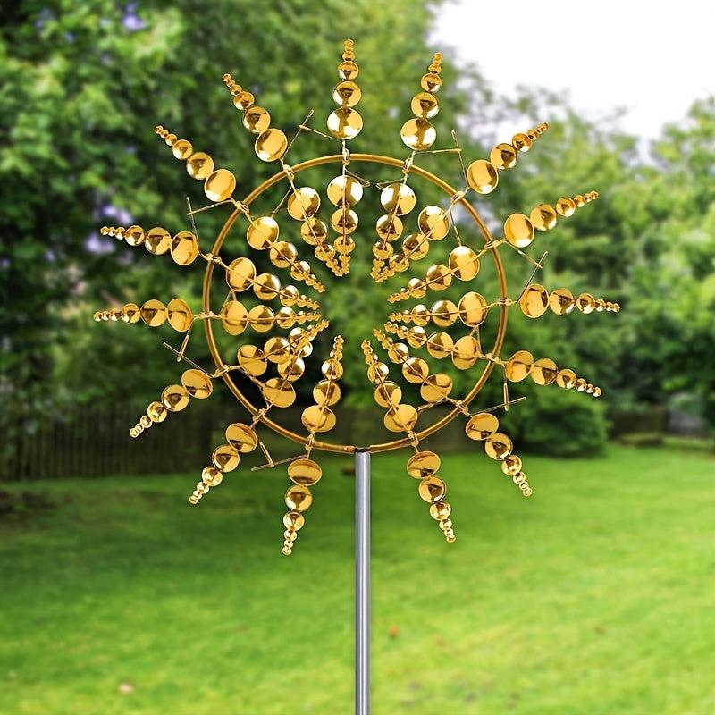 Metal Wind Spinner Outdoor Decor Yard Patio Lawn Garden Fall Decor